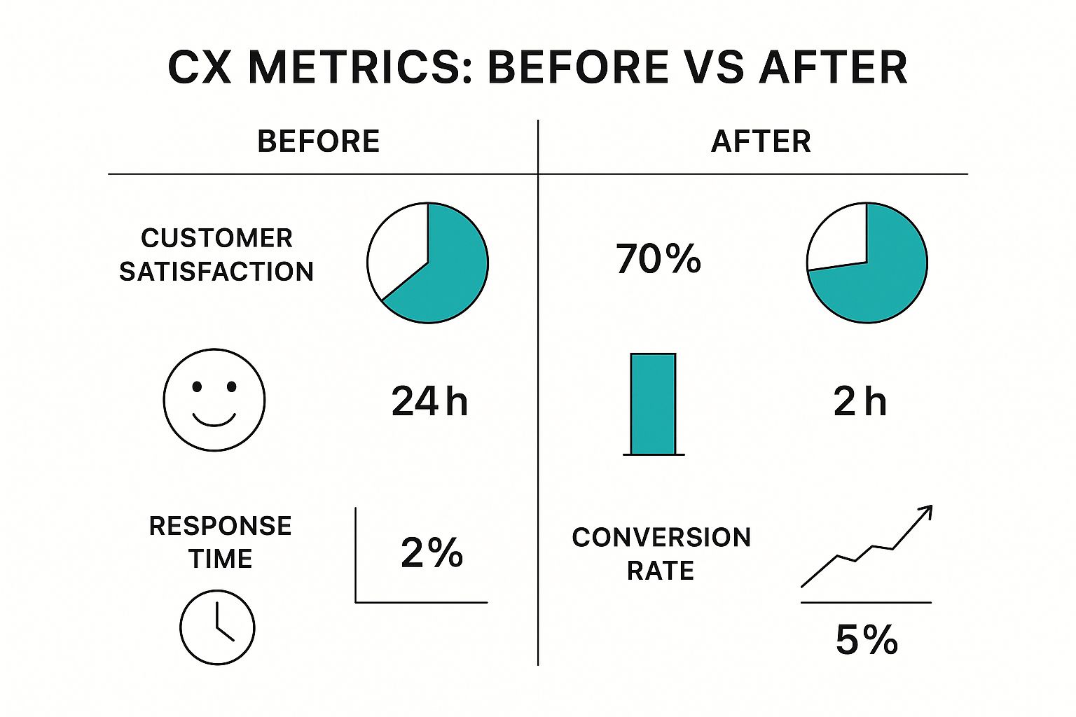 Infographic about customer experience optimization
