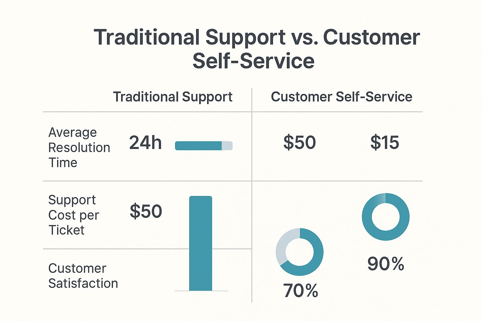 Infographic about customer self service