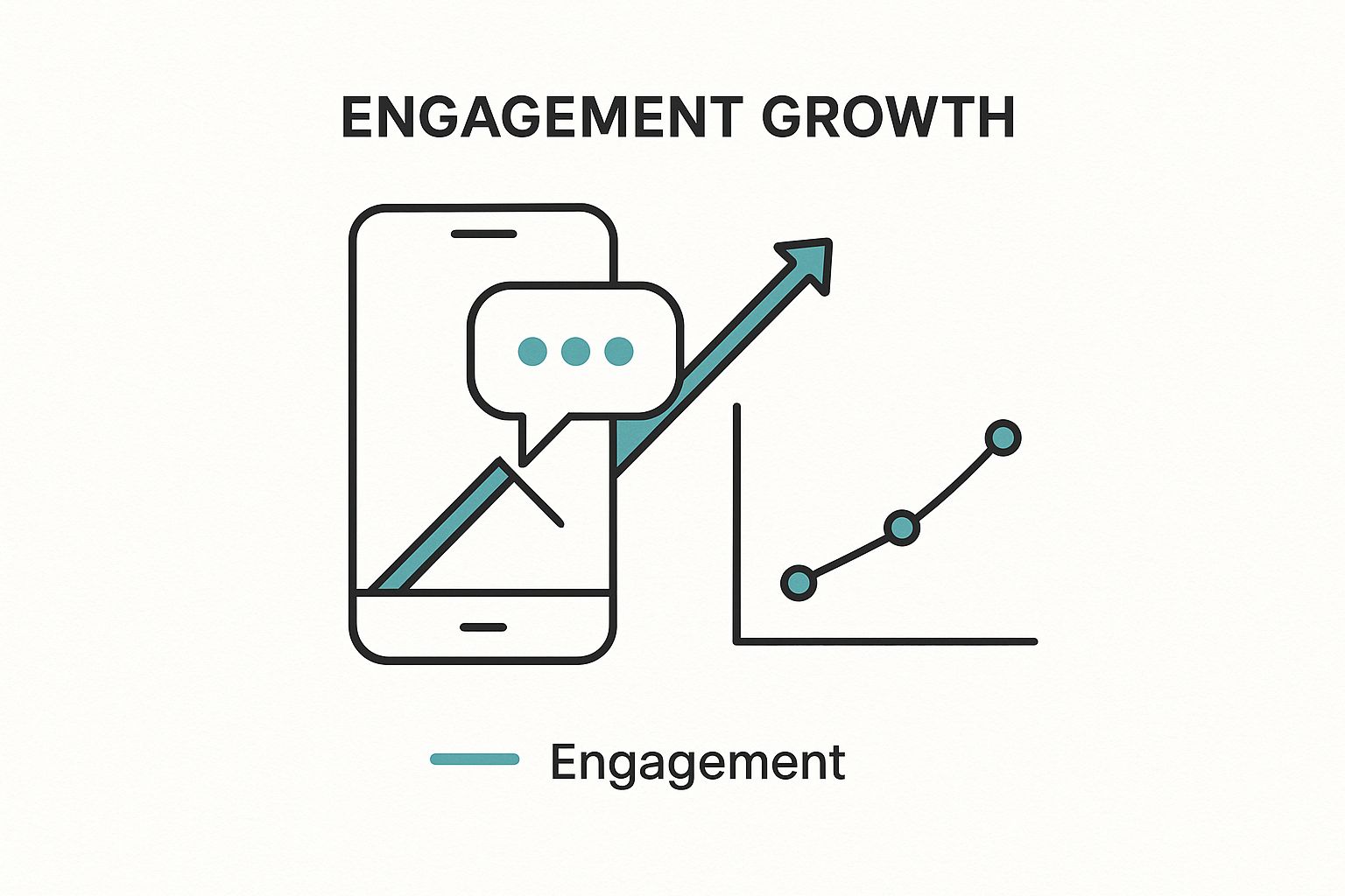 Infographic about in app messaging
